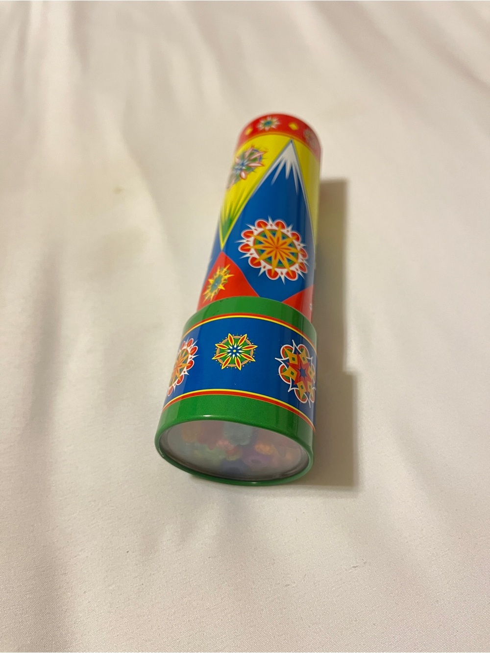 Schylling Classic Tin Kaleidoscope Colorful Geometric Pattern Toy 7" Vintage